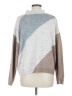 Blu Pepper Color Block Gray Pullover Sweater Size M - photo 2