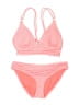 Hula Honey Solid Pink Two Piece Swimsuit Size XL - photo 1