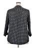 Cocomo Polka Dots Black Long Sleeve Blouse Size 2X - photo 2