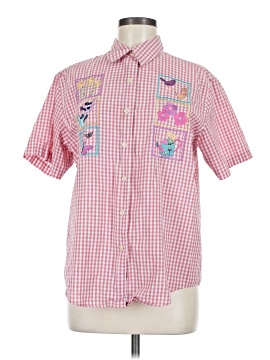 Karen Scott Short Sleeve Button Down Shirt