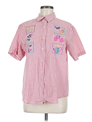 Karen Scott Short Sleeve Button-Down Shirt (view 1)