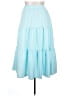 Assorted Brands Solid Blue Casual Skirt Size XXL - photo 2