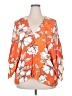 Unique Spectrum 100% Rayon Orange 3/4 Sleeve Blouse Size 2X - photo 1