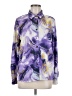 Shein Print Purple Long Sleeve Blouse Size 8/10 - photo 1