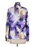 Shein Print Purple Long Sleeve Blouse Size 8/10 - photo 2