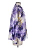 Shein Print Purple Long Sleeve Blouse Size 8/10 - photo 4