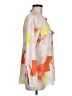Calvin Klein 100% Polyester Print Orange Long Sleeve Blouse Size M - photo 4