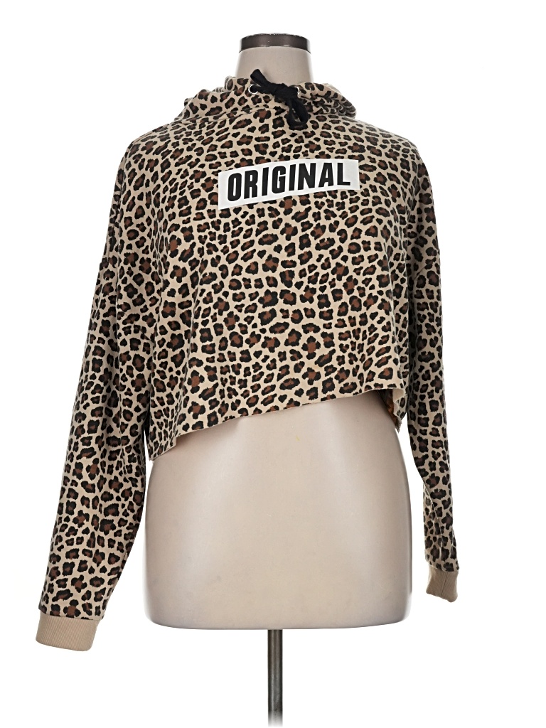 Pre-owned Divided By H&m Pullover Sweater In Brown