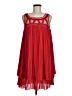 Maya Deluxe 100% Polyester Red Cocktail Dress Size 8 - photo 1