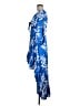 Alexis 100% Polyester Tropical Blue Casual Dress Size M - photo 5