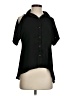 Papaya 100% Polyester Black Short Sleeve Blouse Size S - photo 1