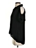 Papaya 100% Polyester Black Short Sleeve Blouse Size S - photo 5