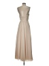Bill Levkoff 100% Polyester Tan Cocktail Dress Size 4 - photo 2