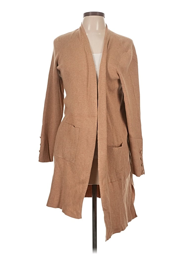 Pre-owned Chico's Cardigan Sweater In Tan