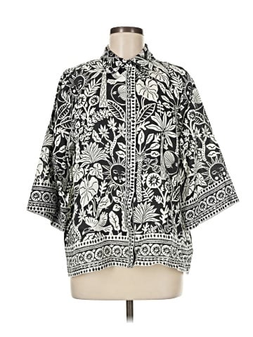 Johnny Was 3/4 Sleeve Button-Down Shirt (view 1)