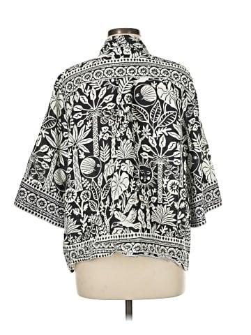 Johnny Was 3/4 Sleeve Button-Down Shirt (view 2)