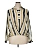 CAbi 100% Polyester Stripes Ivory Long Sleeve Blouse Size XL - photo 1