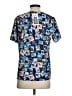 Gloria Vanderbilt Graphic Blue Short Sleeve Blouse Size S - photo 2