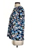 Gloria Vanderbilt Graphic Blue Short Sleeve Blouse Size S - photo 5