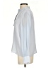 Club Monaco 100% Silk Blue Long Sleeve Silk Top Size S - photo 5