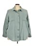 Maurices Teal Long Sleeve Button-Down Shirt Size 20 (2) - photo 1