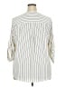 Torrid 100% Polyester Stripes White 3/4 Sleeve Blouse Size 2X (2) - photo 2