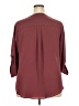 Torrid 100% Polyester Burgundy 3/4 Sleeve Blouse Size 2X Plus (2) - photo 2