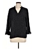 CeCe 100% Polyester Polka Dots Black 3/4 Sleeve Blouse Size M - photo 1