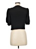 Topshop 100% Polyester Black Short Sleeve Top Size 6 - photo 2