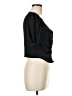 Topshop 100% Polyester Black Short Sleeve Top Size 6 - photo 4