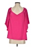 Anna Cate 100% Polyester Pink Short Sleeve Blouse Size S - photo 1