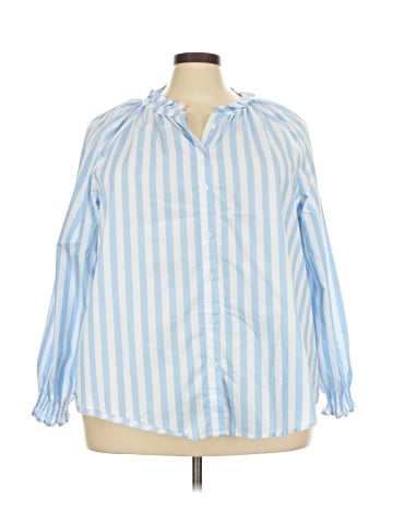 Lane Bryant Long Sleeve Button-Down Shirt (view 1)