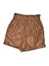Chocolate Solid Brown Shorts Size S - photo 2