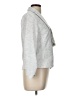 Amanda + Chelsea Chevron-herringbone Silver Blazer Size L - photo 4