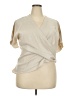 Unbranded Tan Short Sleeve Blouse Size XXL - photo 1