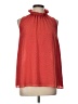 Ann Taylor LOFT Outlet 100% Polyester Red Sleeveless Blouse Size L - photo 1