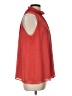 Ann Taylor LOFT Outlet 100% Polyester Red Sleeveless Blouse Size L - photo 4