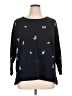 Ann Taylor LOFT Black Pullover Sweater Size XL - photo 1