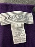 Jones Wear 100% Cotton Purple Pullover Sweater Size L - photo 7