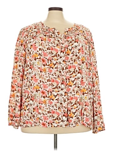 Lane Bryant Long Sleeve Blouse (view 1)