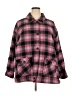 Torrid 100% Cotton Plaid Pink Coat Size 3X Plus (3) - photo 1