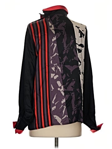 Escada by Margaretha Ley Long Sleeve Silk Top (view 2)