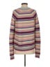 Autumn Cashmere 100% Cotton Stripes Purple Pullover Sweater Size M - photo 2