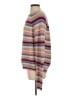 Autumn Cashmere 100% Cotton Stripes Purple Pullover Sweater Size M - photo 5