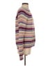 Autumn Cashmere 100% Cotton Stripes Purple Pullover Sweater Size M - photo 4