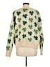 Unbranded 100% Polyester Floral Green Pullover Sweater Size M - photo 2