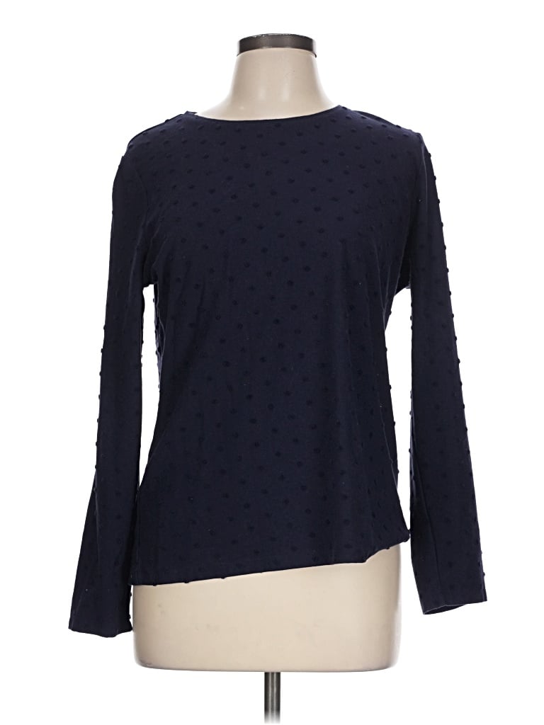 Pre-owned Talbots Long Sleeve T-shirt In Blue