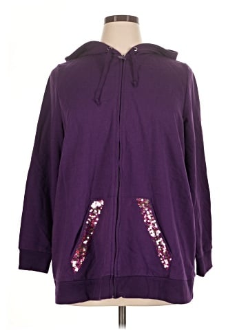 Quacker Factory Zip Up Hoodie (view 1)