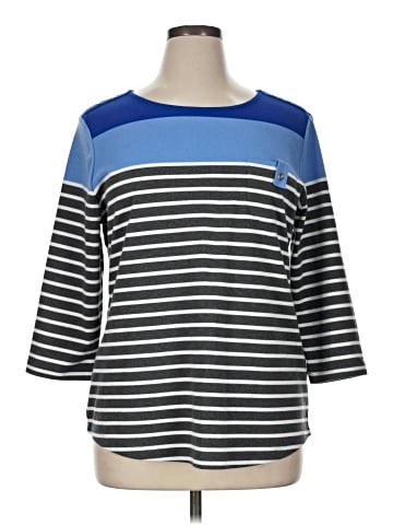 Karen Scott Sport 3/4 Sleeve Top (view 1)