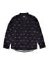 The Children's Place Print Blue Long Sleeve Button-Down Shirt Size 10 - 12 - photo 1
